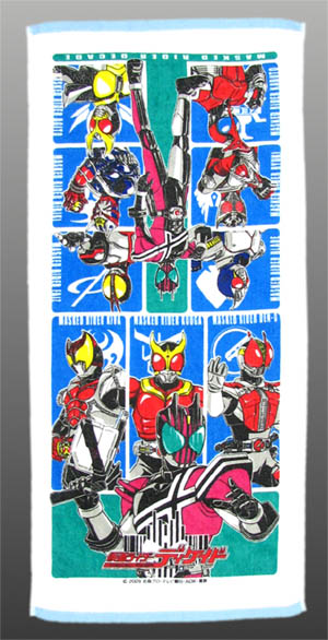 仮面ライダー ディケイド フェイスタオル