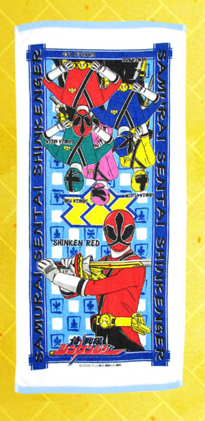 シンケンジャー フェイスタオル
